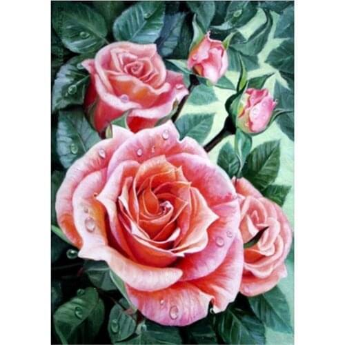 Flower Vase DIY Cross Stitch 11CT Embroidery Kits Craft Needlework Set Cotton Thread Printed Canvas Home Decoration For Sale