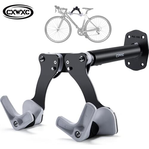Bicycle Bike Wall Mount Horizontal MTB Road Bicycle Rack Wall Hanger Hooks Holder for Garage Indoor Bike Storage Repair Stand