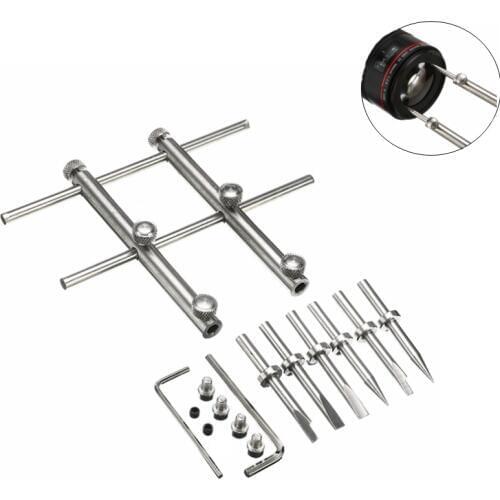 NEW Adjustable Camera Lens Spanner Wrench 3 Tips Flat Opening Open Repair Tool Set For Nikon Canon Sony Pentax Lens Remover