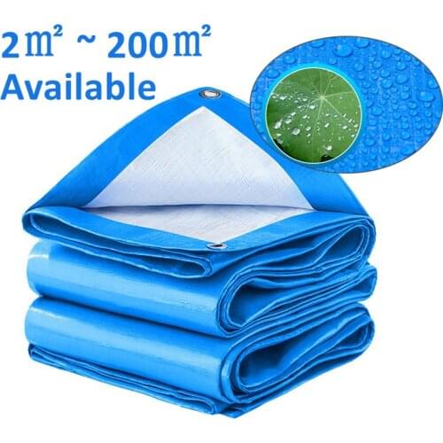 PE Rainproof Tarpaulin Garden Yard Outdoor Awning Shading Sail Truck Pet House Cover Waterproof Canvas