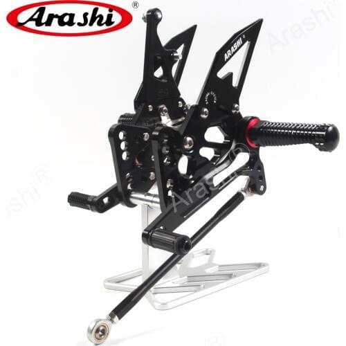 Arashi CNC Adjustable Foot Peg For SUZUKI GSX-R1000 2005-2006 GSXR GSX-R 1000 Rider Footrest Rearset GSXR1000 GSX1000R 2005 2006