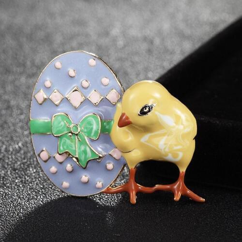 Christmas Girls Brooch Pin corsage Brand Yellow Enamel Birds Cartoon Pin Brooch Kids Brooches Hijab Scarf Pins Up Bags Accessory