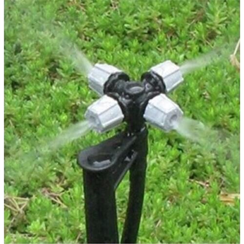 Garden watering the flowers vegetable irrigation cross atomizing nozzle and 50 insertion rod and tube and three suits