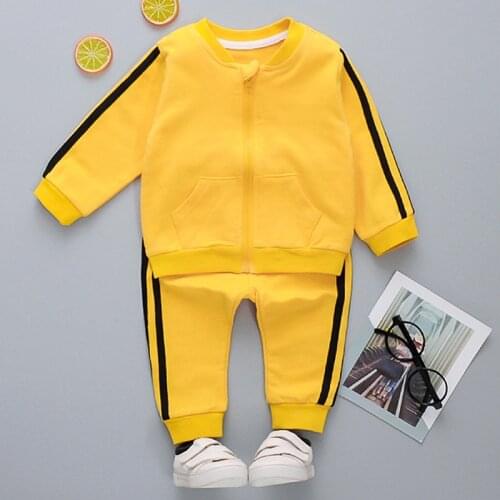 Spring Baby Clothes Set Casual Infant Boys Girls Clothing Toddler Outfit Sweatshirt Newborn Kid Tracksuit Children Athletic Wear