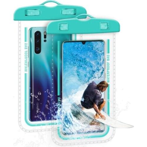 Full View Waterproof Case for Phone Underwater Snow Rainforest Transparent Dry Bag Swimming Pouch Big Mobile Phone Covers