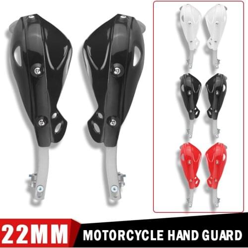 22mm Motorcycle Hand Guards Handle Protector black white Handguard Handlebar Protection Fit for Enduro Dirt Bikes bicycle Moto