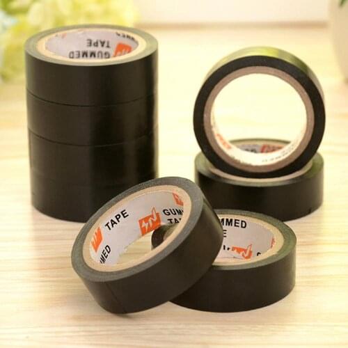 1 Roll Black Flame Retardant Waterproof PVC Adhesive Vinyl Electrical Heat Resistant Electrical Power Insulating Tape 10M x 15mm