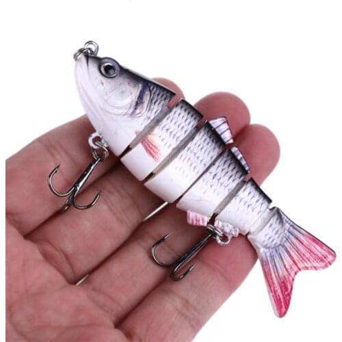 6 Segments Glide Bait Wobblers Lifelike Multi Jointed Swimbait 6#Hook 10cm 18g Pike Muskie Walleye Carp Lure Sea Fishing Bait
