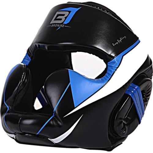 Full-Covered PU Boxing Helmet 5 size kids adults Muay Thai Training Sparring Boxing Headgear Gym Equipment Taekwondo Head Guard
