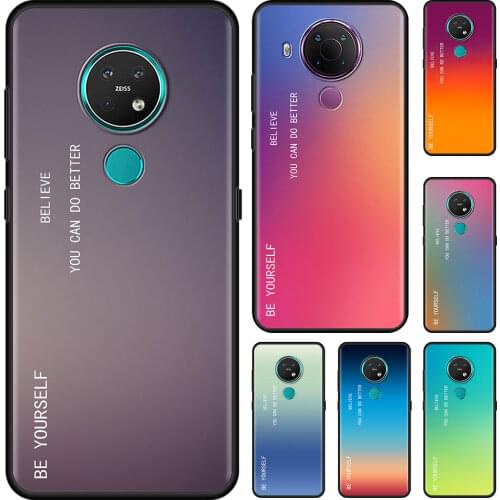 Gradient BE YOURSELF Cell Phone Case for Nokia 5.4 7.2 3.4 5.3 2.3 3.2 8.3 5G 2.4 2.2 4.2 1.3 1.4 C20 G20 X20 Cover Coque