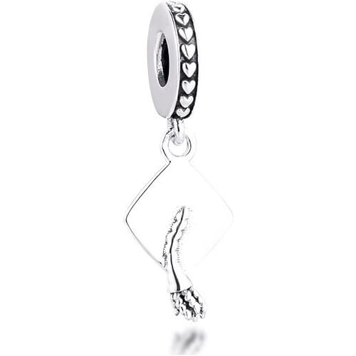 CKK 925 Sterling Silver Beads Graduation Dangle Charms Beads Fit Pandora Bracelet Women DIY Jewelry Making Wholesale