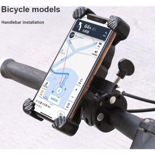 New Bicycle Moto Phone Navigation Holder Support Handlebar Rearview Mirror Mount Clip Bracket for Bike Mobile CellPhone