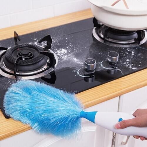 Adjustable Electric Feather Duster Dirt Dust Brush Vacuum Cleaner Blinds Furniture Window Bookshelf Cleaning Tool Brush