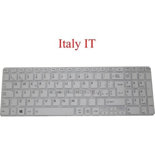 IT UK Keyboard For Toshiba For Satellite L50-B L55-B L55DT-B S50-B S55-B 9Z.NBCSQ.10E AEBLII00120 9Z.NBCSQ.10U AEBLIE00120 Italy