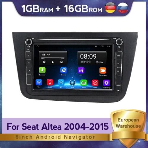 Android 8 inch head unit for For Seat Altea 2004-2015 Toledo 2004-2009 car radio multimedia player BT wifi 2 din stereo receiver