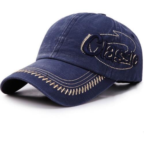 HONGKAI003 New adult washed cotton baseball cap Golf hat Women men Casual ajustable Dad hat Letter Snapback Hat Casquette Gorro