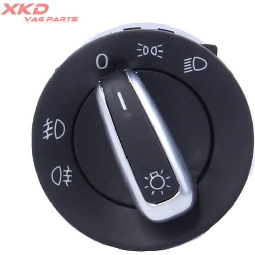 Chrome Euro Headlight Switch Contorl For V-W J-etta Golf G-TI MK5 MK6 Rabbit 5ND 941 431 A
