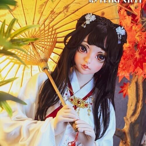 KXZ05)Customize Half/Full Head Female/Girl Resin Japanese Cartoon Character Animego Cosplay Kigurumi Mask Crossdressing Doll