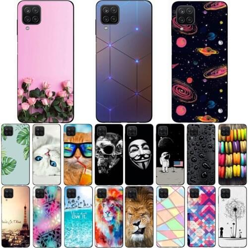 For SAMSUNG GALAXY A12 Case Fashion Silicone Soft TPU Cute Back Cases for Galaxy M32 SM-M325F Phone Cover Funda Coque