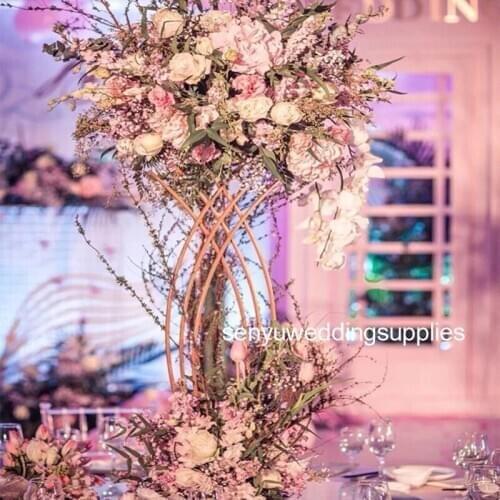 New style 12pcs )flowers circle centerpiece for wedding floral and event decoration senyu1349