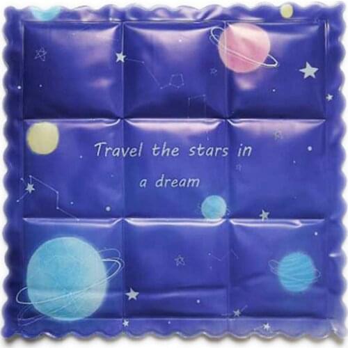 Cooling Ice Pad Seat Cushion Summer Cool Mat Cute Cartoon Print Cover