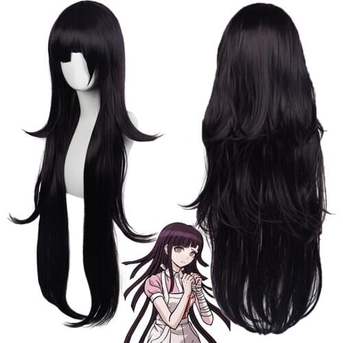 Anime Dangan Ronpa Tsumiki Mikan Cosplay Costume Wigs Women Danganronpa Tsumiki Mikan Wig Synthetic Hair Halloween Wig C40K215