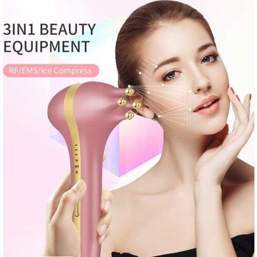 RF Radio Frequency Eye Beauty Device Home Beauty Device EMS Ice Multi-function Beauty Device Facial Lifting and Rejuvenation Spa