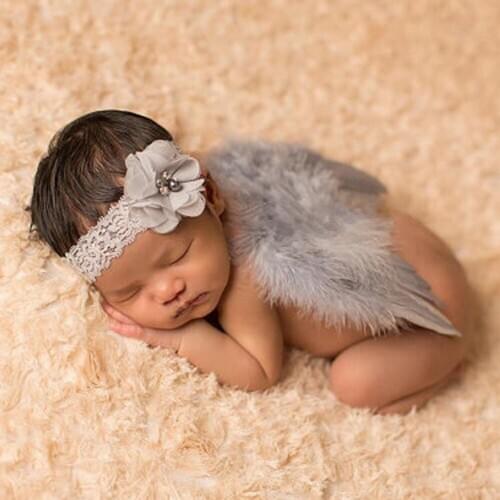 Feather Angel Wings Newborn Photography Props Costume Outfits Toddlers Photo Shoot Take Photo Accessories