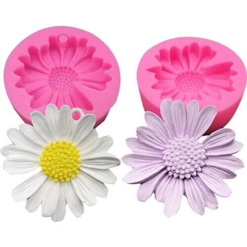 Flower silicone mold chocolate fondant cake decoration baking tools handicraft resin mold aromatherapy gypsum glue soap mold