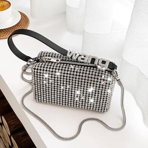 2021 New Rhinestone Handbag for Women Bag Diamonds Shoulder Bag Purse Ladies Female Crossbody Bag shining diamond bag