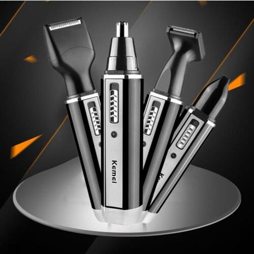 KM-6630 Hair Trimmer Multifunctional Hair Cleaning Portable Rechargeable Electric All In One Hair Trimmer for Unisex