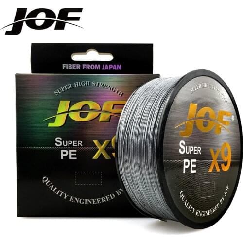 JOF High Quality 4 Colors 500M 300M PE Braided Fishing Line 12/9 Strands Smooth Braided Monofilament Carp Fishing Line Peche