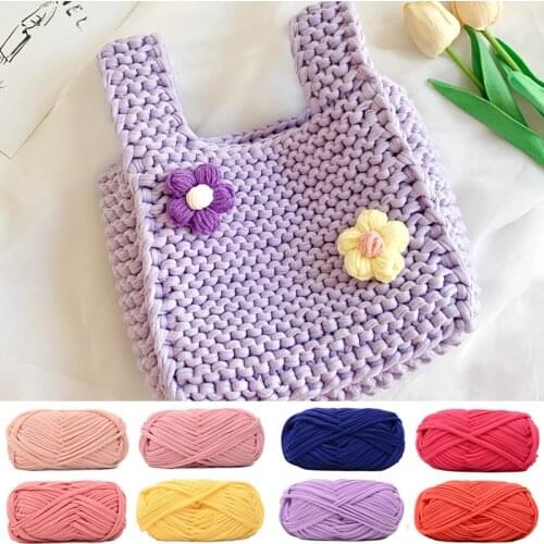 High Quality Cloth to Crochet Yarn For Crocheted Bag Mat Weaving Thread Yarn Polyester Woven Carpet DIY Hand-knitted Accessories