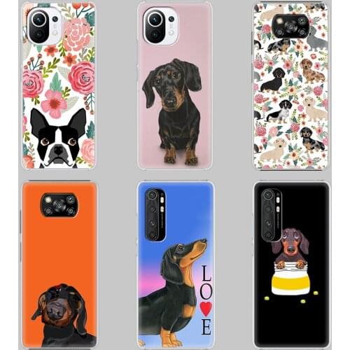 Animal Dachshund Doberman Dog Hard PC Phone Case For Xiaomi Mi 11 Ultra 11i 9T Pro Note 10 Lite 5G 10T CC9 Poco X3 NFC Cover