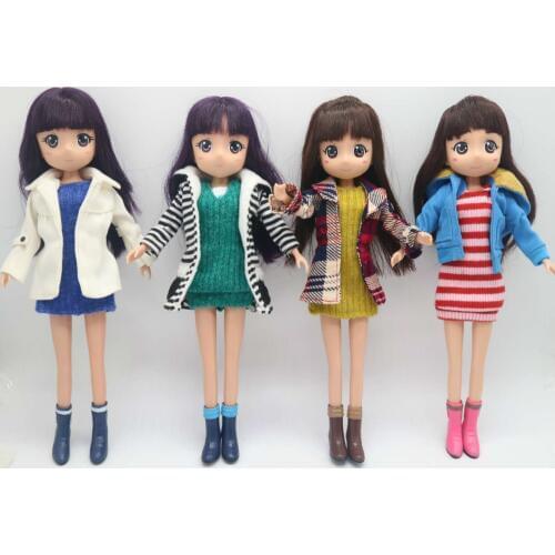 25CM Similar to Azone dolls, Japanese cartoons girl dolls plastic dolls Including clothing and shoes