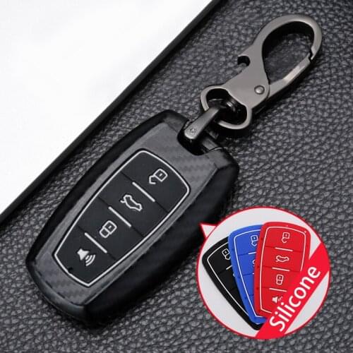 ABS Carbon fiber Car Remote Key Cover Case For Haval F7 F7X Coupe H6 H7 H9 GMW H6 H2 H2s 2019 2020 Smart Fob Key Protect Shell