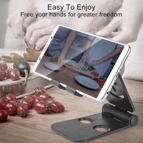Phone Holder Non-slip Mobile Phone Foldable Desktop stand For IPhone 12 11 X 7 8 Xiaomi Redmi Samsung Smartphone Plastic Bracket