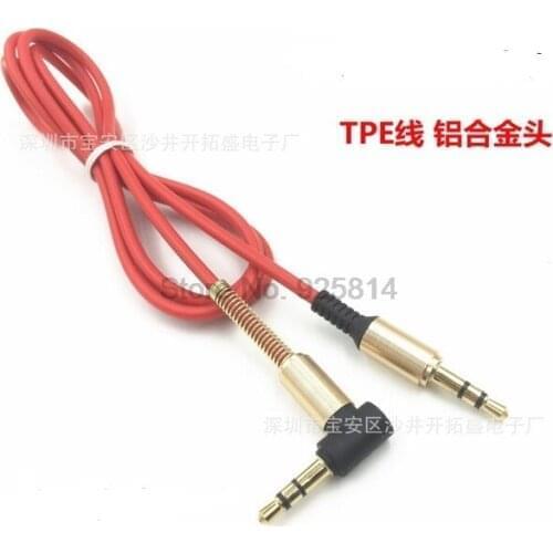 By dhl or fedex 1000pcs 3.5mm Jack Audio Cable 3.5 Male to Male Right Angle Car Aux Auxiliary Audio Cable Cord Supports Phone PC