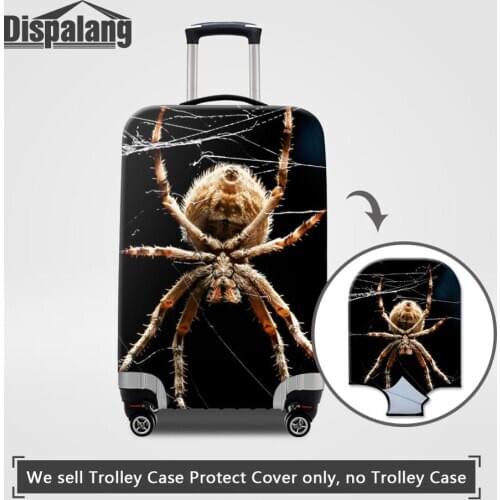 Dispalang Elastic Suitcase Cover Spider Animal Printing Luggage Protective Cover For 18-32 Inch Case Custom DIY Logo Image Cover