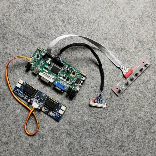 DIY kit 30-Pin LVDS 1280*1024 VGA DVI For LQ170E1LG11/LQ170E1LG41/MTT170E1LG11 screen 4CCFL M.NT68676 LCD panel drive board