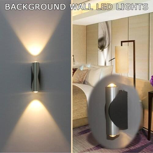 Double-headed Led Wall Lamp Home Sconce Bar Porch Decor Ceiling Light Warm White Sconce Luces Decoracion Bar Ktv Wall Light