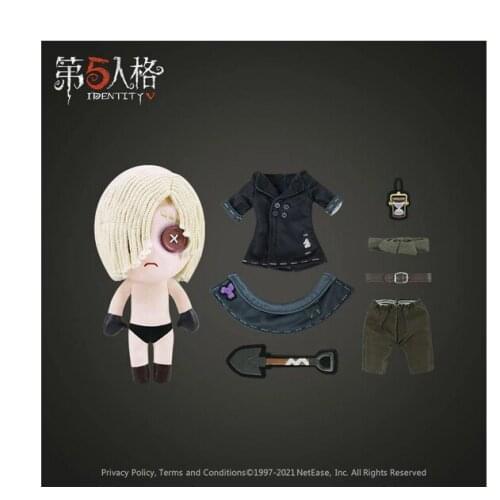 Game Identity V Survivor Grave Keeper Pillow Plush Doll Plushie Toy Change Suit Dress Up Clothing Cute Cosplay Christmas Gift