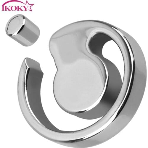 IKOKY Scrotum Rings Penis Rings Ball Scrotum Stretcher Sex Toy for Men Pendant Bondage Stainless steel Cock Ring Adult Product
