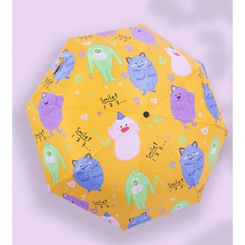 Personality Automatic Umbrellas Windproof Cartoon Rainy Folding Umbrellas For Women Parasol Men Anti-UV Travel Paraguas