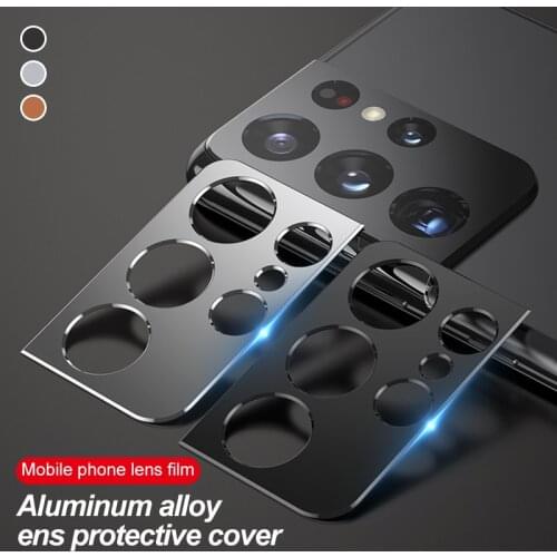 Camera Metal Ring For Samsung Galaxy S21 Ultra S21 Plus Protection Lens Case For Sansung S21+ S21 Ultra 5G S21 Screen Protector