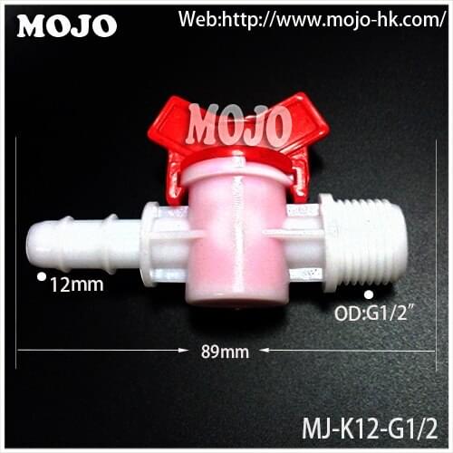 2020 (10pcs/Lots) MJ-K12-G1/2 Water valve barb:12mm to Male thread:G1/2" diameter garden irrigation water faucet