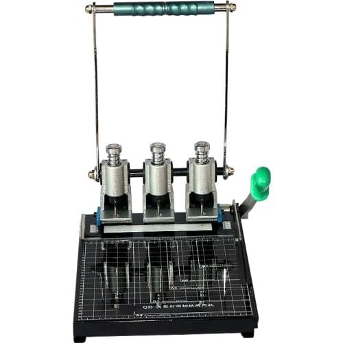 Personnel File Binding Punching Machine With Knife Cutting Paper Manual Micro Three-Hole Puncher Financial Voucher Puncher
