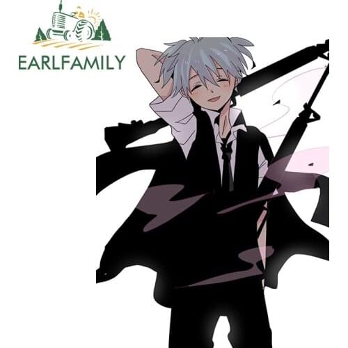 EARLFAMILY 13cm x 9.8cm for Assassination Classroom Car Stickers Occlusion Scratch Waterproof Windshield Bumper DIY Anime Decal