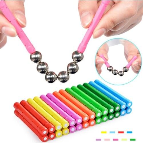 Newly 3D Long Magnetic Building Blocks Magnet Sticks Magnetic Construction Designer Set Modeling Building Toys For Kids Gift