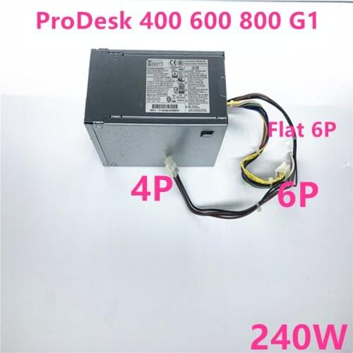 New PSU For HP 400 600 800 G1 6Pin 240W Power Supply PCC004 PS-4241-2HP D12-240P1A PS-4241-2HA PS-4241-2HF1 PCC002 DPS-240AB-3 B